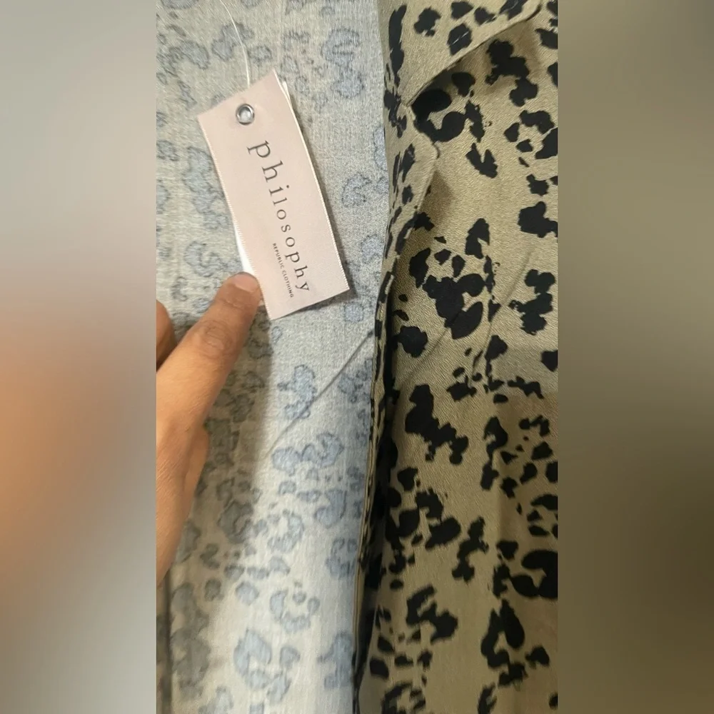 Philosophy Animal Print Cardigan